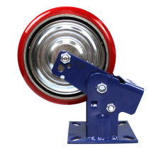 8 inch heavy duty rigid spring loaded casters